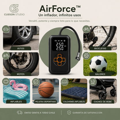 AirForce™ | Compresor de Aire Portátil Inalámbrico