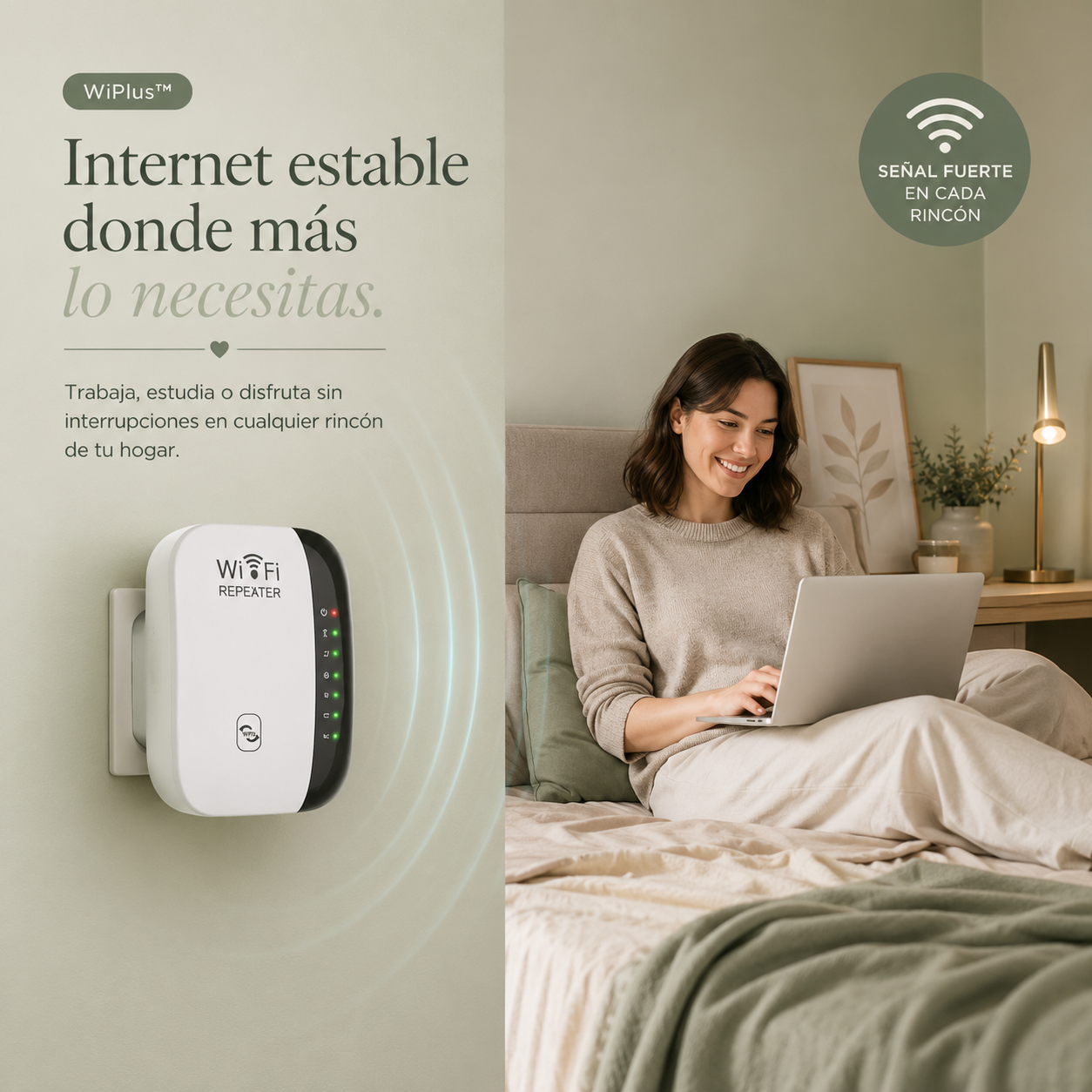 WiPlus™ Repetidor de señal Wi-FI