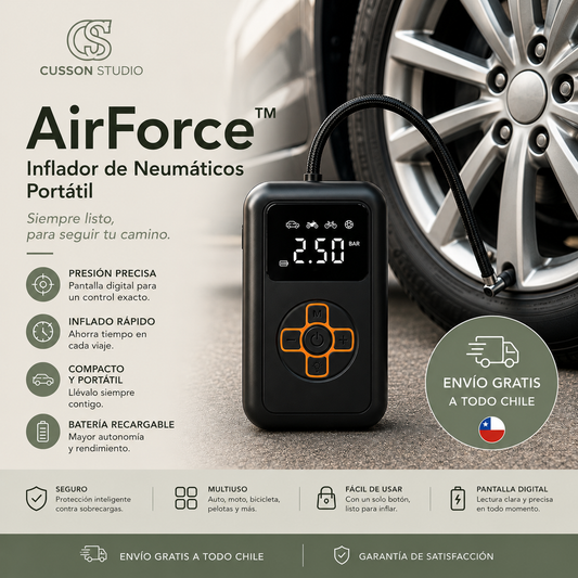 AirForce™ | Compresor de Aire Portátil Inalámbrico