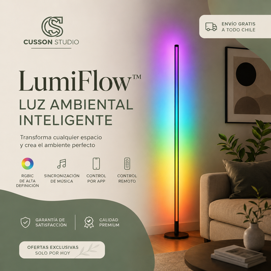 LumiFlow™ | Lámpara Inteligente Multicolor