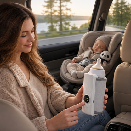 BebéCalma™ | Calienta Mamaderas Portátil con USB