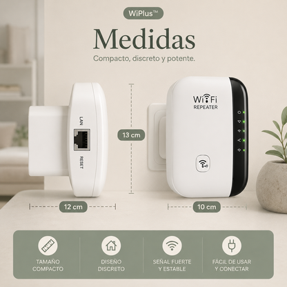 WiPlus™ Repetidor de señal Wi-FI