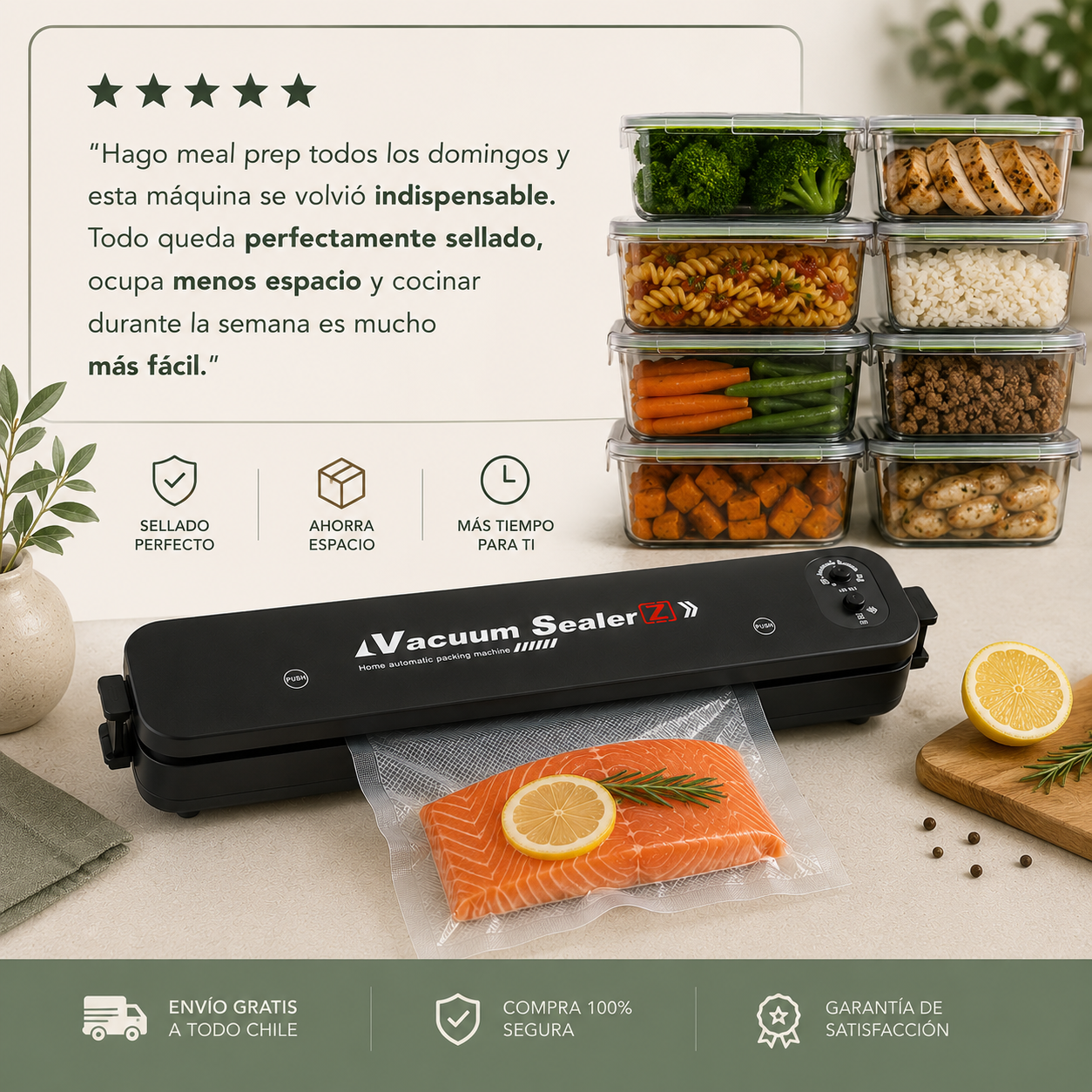 FreshLock™ | Selladora al Vacío