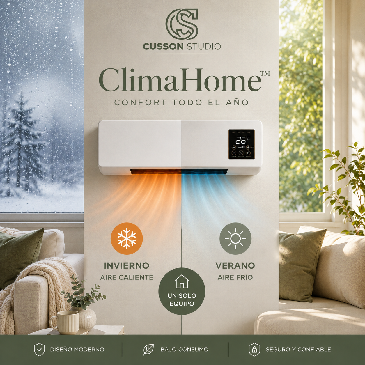 ClimaHome™ | Calefactor Frío y Calor
