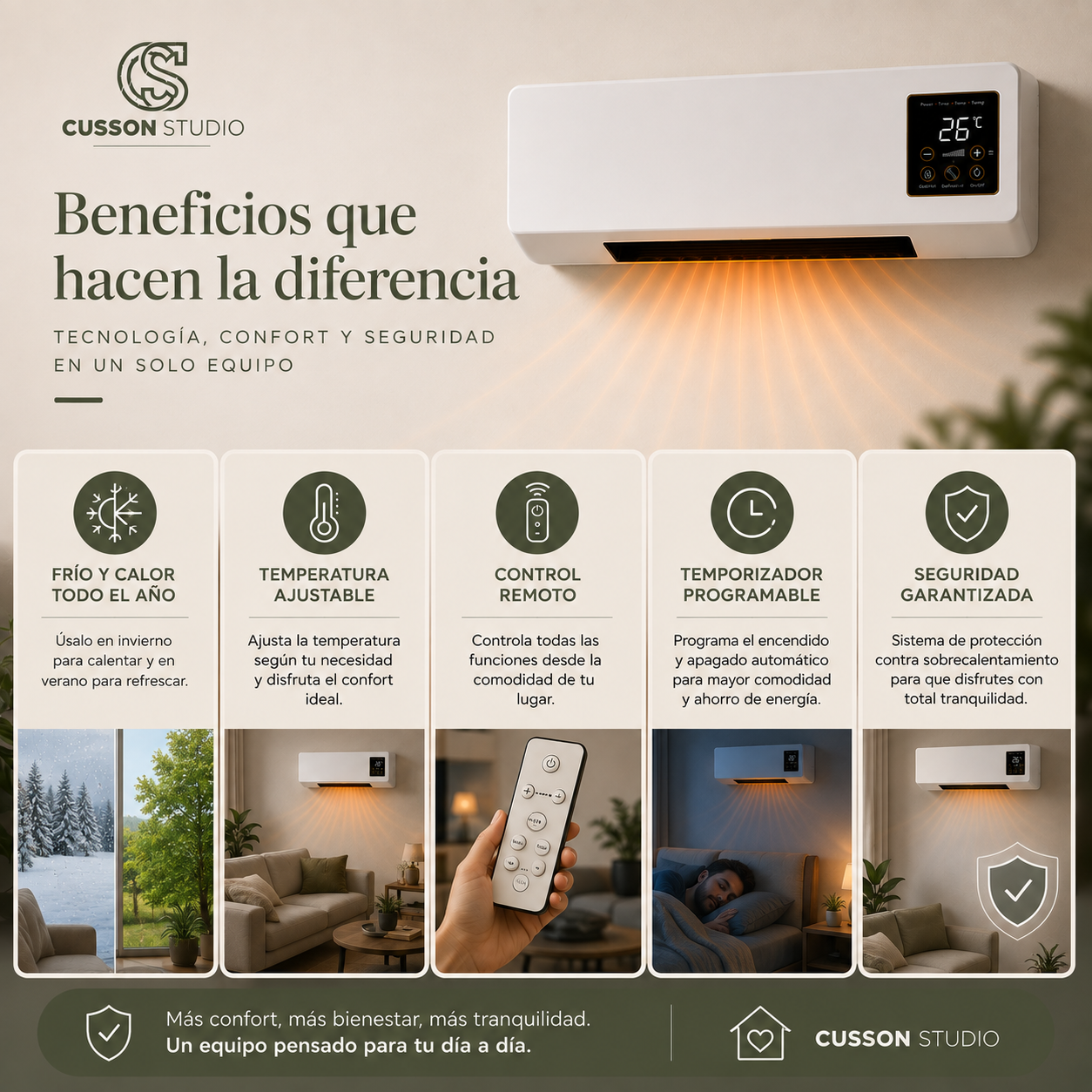 ClimaHome™ | Calefactor Frío y Calor