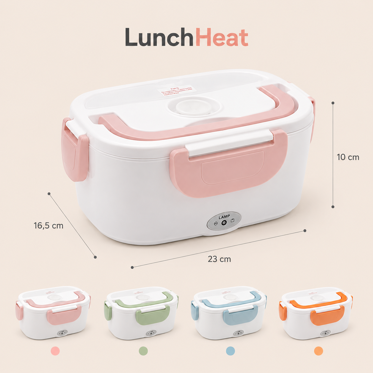 LunchHeat™ | Lonchera Eléctrica Portátil 2 en 1