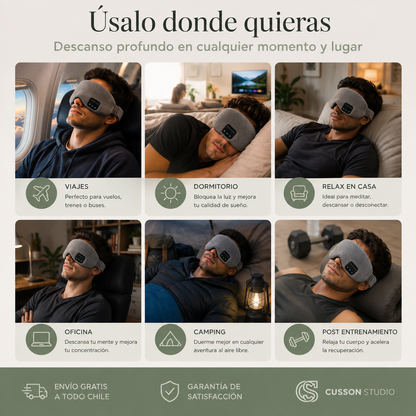 SleepSound™ | Antifaz Bluetooth con Audífonos
