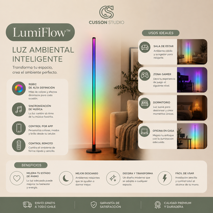LumiFlow™ | Lámpara Inteligente Multicolor