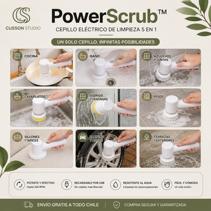 PowerScrub™ | Cepillo Eléctrico 5 en 1