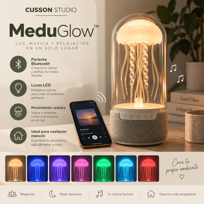 MeduGlow™ | Lámpara Medusa Bluetooth 🪼✨